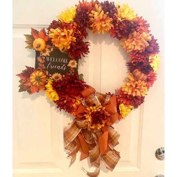 🔹SALE🔹NWT Fall Wreath - Picture 1 of 5
